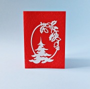 Jõulukuusk tähtedega, Karten mit einem Weihnachtsbaum,joissa on joulukuusi, Cards with a Christmas tree